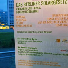 Das Berliner Solargesetz